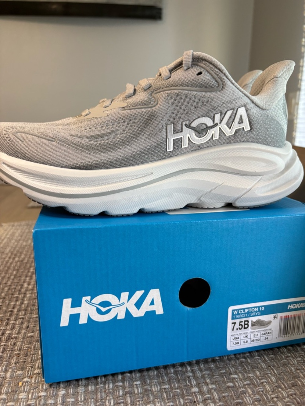 HOKA Stellar Grey / Galactic Grey shoes - Picture 5 of 7